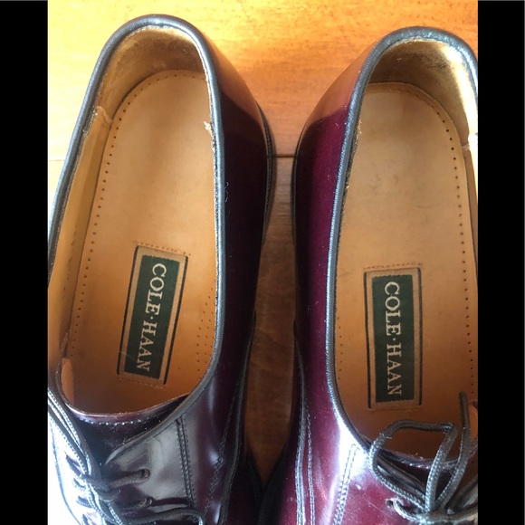 COLE HAAN men’s oxblood red lace up oxfords main image 7